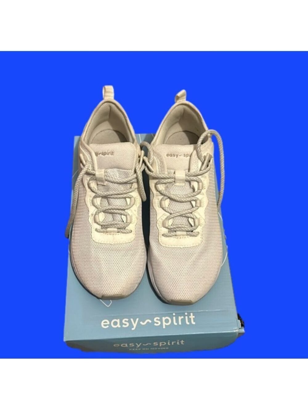 6.5 Wide Width Easy Spirit White sneakers with box (worn just once) - Picture 2 of 6